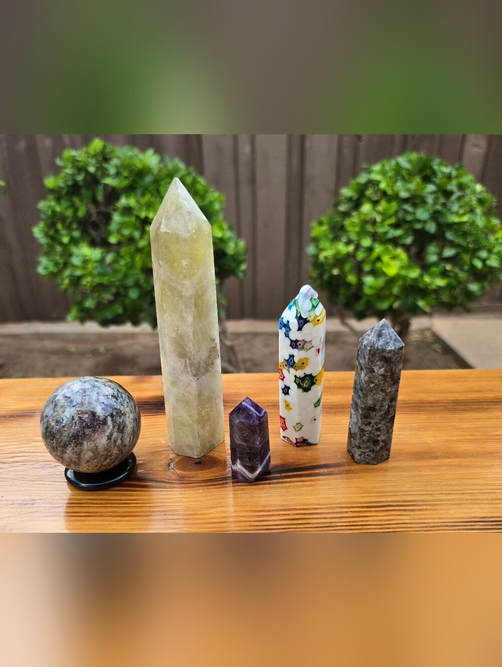 Tower And Sphere Decorative Crystals Bundle